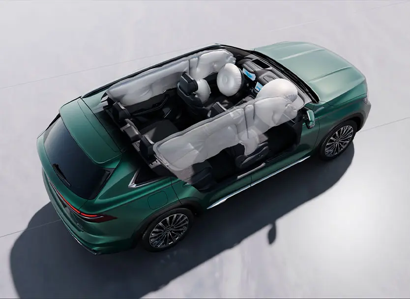 Hệ thống 6 túi khí an toàn Geely Monjaro Hệ thống 6 túi khí an toàn Geely Monjaro