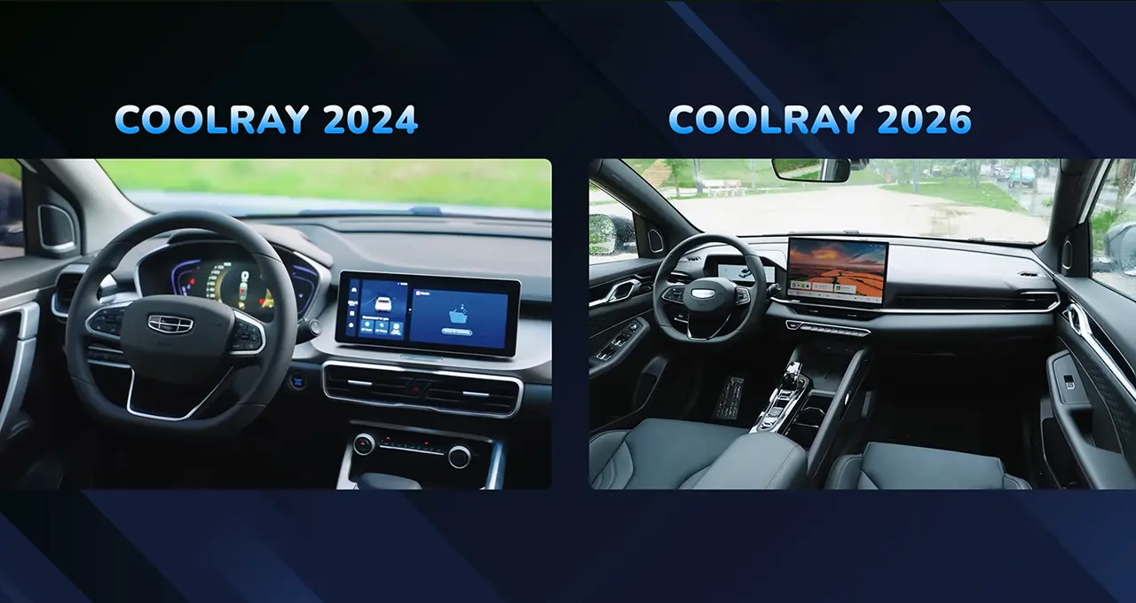 So sánh Geely coolray 2024 và Coolray 2026 - Showroom Geely Nha Trang